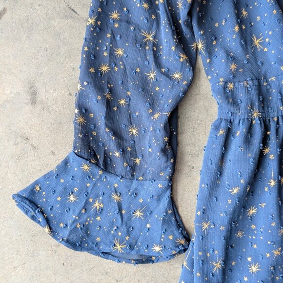 Chicwish Glory of Love Star Printed Maxi Dress in Navy NWOT size XL - Picture 5 of 10